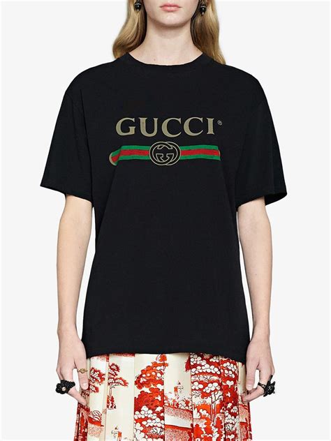 gucci black t shirt|ladies black Gucci t shirt.